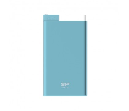 SILICON POWER SP5K0MAPBKS55P0B POWER BANK POLYMER S55 5000 MAH LIGHTNING, BLUE