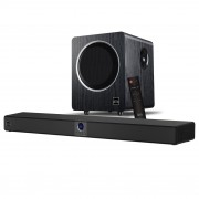 PORSH Dob X1 Soundbar and Subwoofer 6.5 inch/B.T/AUX/USB/LED/Optical/50W/Remote