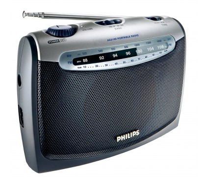 Philips Portable Radio AE2160 FM/MW, Analogue tuning Headphone jack Battery or AC operated
