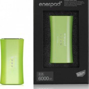 ENERPAD POWER BANK SV-6000 GREEN & Furnished and decorated with Swarovski Zirconia