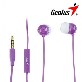 Genius HS-M210 In-Ear Mobile Headset w/ Mic PURPLE 31710183102