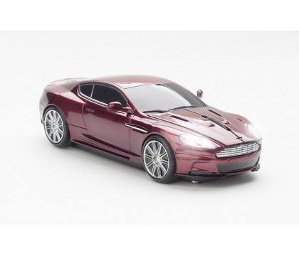 Click Car CCM660509 Aston Martin DBS Car Wireless Optical Mouse - Magnum Red