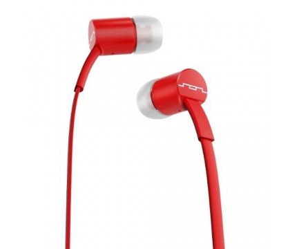 SOL REPUBLIC 1112-33 JAX In-Ear Headphones with 1-Button Mic and Music Control - Vivid Red