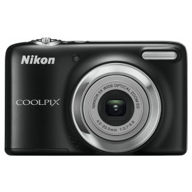 Nikon Coolpix L29 16.1 MP Point and Shoot Camera with 5x 2.7 Inch Optical Zoom + CASE + CHARGER + SD4G (Black)