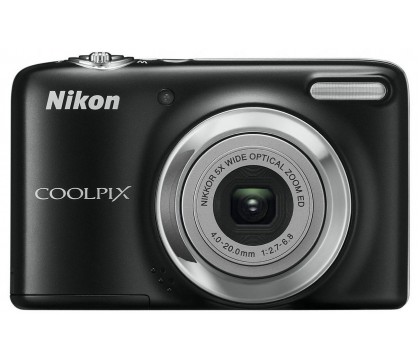 Nikon Coolpix L29 16.1 MP Point and Shoot Camera with 5x 2.7 Inch Optical Zoom + CASE + CHARGER + SD4G (Black)