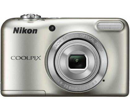 Nikon Coolpix L29 16.1 MP Point and Shoot Camera with 5x 2.7 Inch Optical Zoom + CASE + CHARGER + SD4G (Silver)