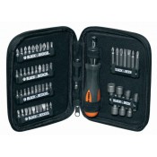 Black and Decker 56 Pieces Ratchet Scewdriver Set ‫(Model:A7104-XJ)