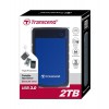 TRANSCEND TS2TSJ25H3B STOREJET 2.5 Inch 2TB (USB3.0, RUBBER CASE,ANTI-SHOCK), BLUE