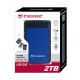 TRANSCEND TS2TSJ25H3B STOREJET 2.5 Inch 2TB (USB3.0, RUBBER CASE,ANTI-SHOCK), BLUE