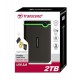 TRANSCEND TS2TSJ25M3 STOREJET 2.5 Inch 2TB M3 (USB3.0,RUBBER CASE,ANTI-SHOCK), Iron Gray