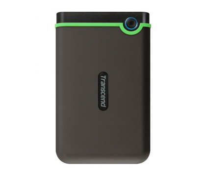 TRANSCEND TS2TSJ25M3 STOREJET 2.5 Inch 2TB M3 (USB3.0,RUBBER CASE,ANTI-SHOCK), Iron Gray