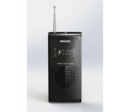 فيليبس (AE1500/00) راديو FM/MW محمول يتم ضبط الإشارة عليه يدويا