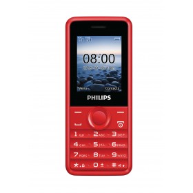 فيليبس (CTE103RD/71) تليفون محمول صغير ذو لون أحمر و ثنائى الشريحة