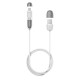 PURO FPCMICROAPLTWHI USB cable - USB cables (USB A, Micro-USB B/Lightning, Male/Male) White