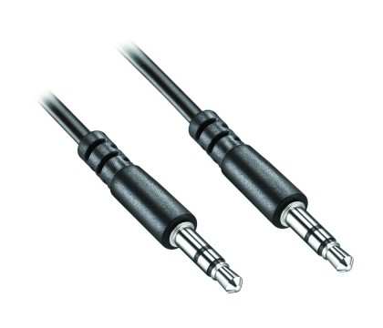 PASSION4 PASS1036 AUX CABLE 3.5 MM STEREO AUDIO CABLE 1M BLK