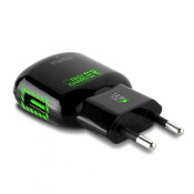 بورو(P-FCMTCUSB24) شاحن سريع 2.4 أمبير مزود بمنفذ يو إس بى, أسود اللون