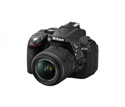 Nikon D5300 24.2MP Digital SLR Camera (Black) with AF-P 18-55mm VR Kit Lens, 8GB Card + Camera Bag