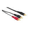 Hama 00044113 Subwoofer Cable, RCA Plug - 2 RCA Plugs, 2 m