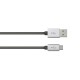 Hama 00080510 Color Line Charging/Sync Cable, micro USB, aluminium, 1 m, anthracite