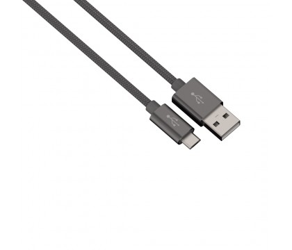 Hama 00080510 Color Line Charging/Sync Cable, micro USB, aluminium, 1 m, anthracite