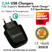 فانسون (SP-17USBI) أدابتر للشحن بمنفذ يو إس بى بقدرة 2.4 أمبير لأجهزة التابلت و التليفونات الذكية