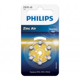 Philips ZA10B6A/10 Minicells Battery ZA10B6A 10/230 Zinc-air