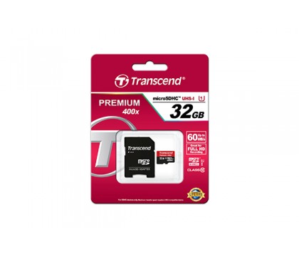 TRANSCEND TS32GUSDU1 MICRO SD CARD 32G C10 X400 