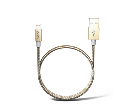 ODOYO PS220GD Metallic MFI Lightning to USB Cable, 2M, Gold