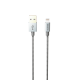 ODOYO PS220SL Metallic MFI Lightning to USB Cable, 2M, Silver