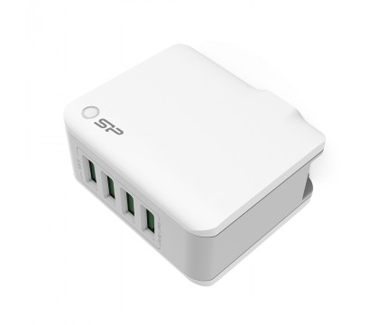 SILICON POWER SP4A4ASYWC104PUW Home Charg 4.4A 4 USB port, White 