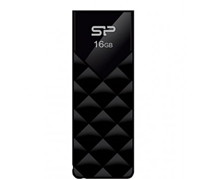 SILICON POWER SP016GBUF2U03V1K FLASH DRIVE ULTIMA 16GB, BLACK