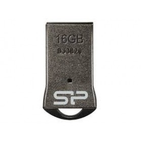 SILICON POWER SP016GBUF2T01V1K FLASH DRIVE TOUCH T01 16GB, METAL BLACK