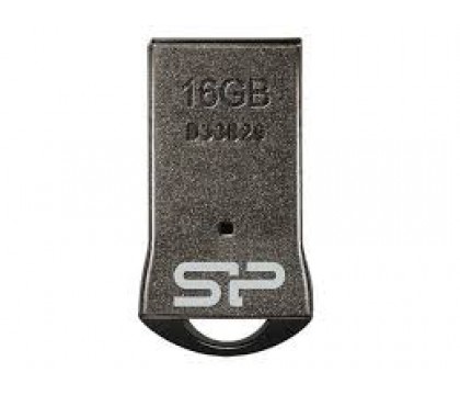 SILICON POWER SP016GBUF2T01V1K FLASH DRIVE TOUCH T01 16GB, METAL BLACK