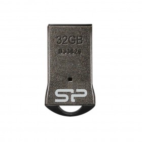 SILICON POWER SP032GBUF2T01V1K FLASH DRIVE TOUCH T01 32GB, METAL BLACK