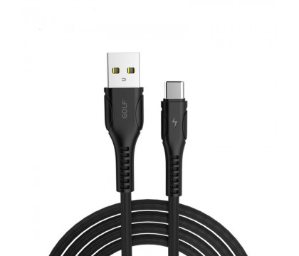 GOLF GC-57t Type-C USB POWER FAST CABLE 1M, BLACK
