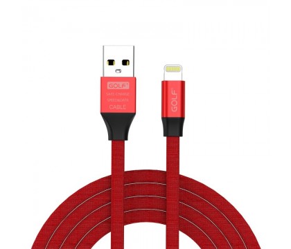 GOLF GC-55I USB TO LIGHTNING CABLE 1M, RED
