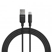 GOLF GC-52t Type-C USB CAVALIERSL CABLE 1M, BLACK