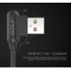 GOLF GC-45t Type-C USB RIGHT ANGLE Cable 1M, BLACK