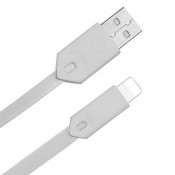 Mcdodo CA-0313 TPE Flat USB Data Cable Lightning Charger Cable for iPhone, WHITE