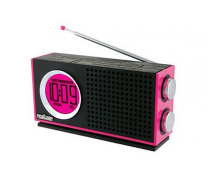 أى هوم راديو مزود ببمنبه(iHome Realtone Retro Alarm Clock Radio (Pink))