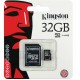  كارت ميمورى كينجستون (Kingston MICRO SD 32GB (SDHC) CLASS 10 PROF SDC10/32GB)