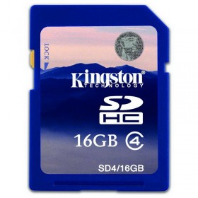  كارت ميمورى كينجستون (Kingston 16GB SDHC CLASS 4 FLASH CARD SD4/16GB)