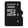  كارت ميمورى كينجستون (Kingston MICRO SD16GB (SDHC) CLASS 4 CARD+ADAPTER SDC4/16GB)