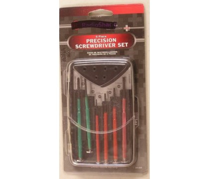 RadioShack® 6 PC ASSORTED PRECISION SCREWDR