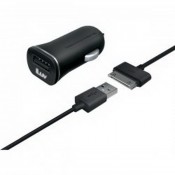 JWIN IAD565BLK USB CAR CHARGER+CHARGE/SYNC CABLE FOR IPAD/IPHONE