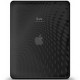 iLuv iCC802BLK Flexi-Clear(TPU) Dot Wave Pattern Case with Folding Plastic Stand for Apple iPad 1st Gen- Black