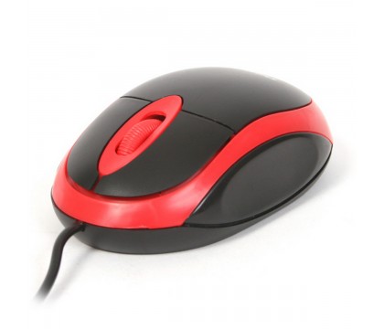 OMEGA OM06VR MOUSE OM-06V OPTICAL 800DPI VALUE LINE RED BLISTER 41646