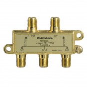 RadioShack® 1500379 1-in / 4-out 3.0GHz 2-Way Satellite/Broadband Diode Splitter