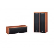 ياماها نظام سماعات ذات صوت محيطى رائع(YAMAHA NSP125 CENTER AND 2 SURROUND SPEAKER CHERRY ( PACKAGE ))