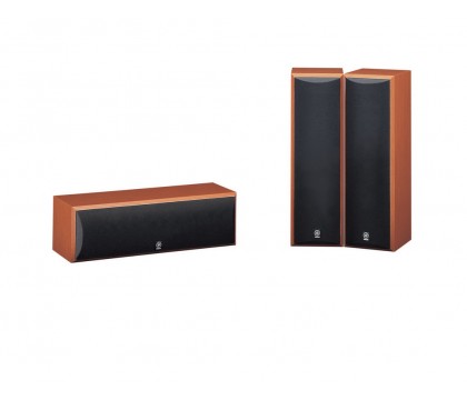 ياماها نظام سماعات ذات صوت محيطى رائع(YAMAHA NSP125 CENTER AND 2 SURROUND SPEAKER CHERRY ( PACKAGE ))